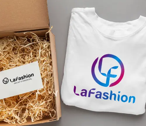 Koszulka i wizytówka z logo lafashion